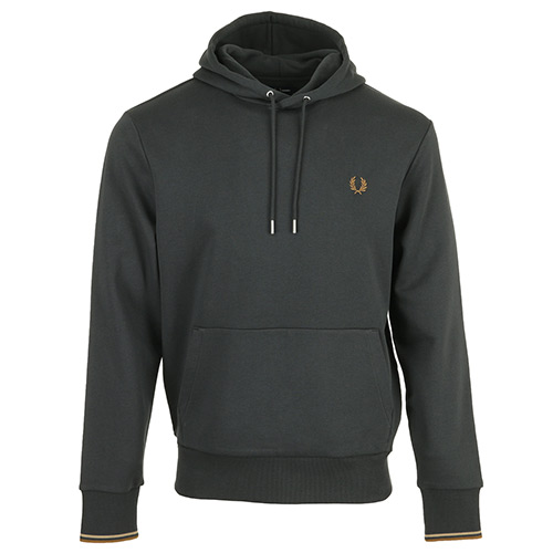 Fred Perry Tipped Hooded Sweatshirt - Gris